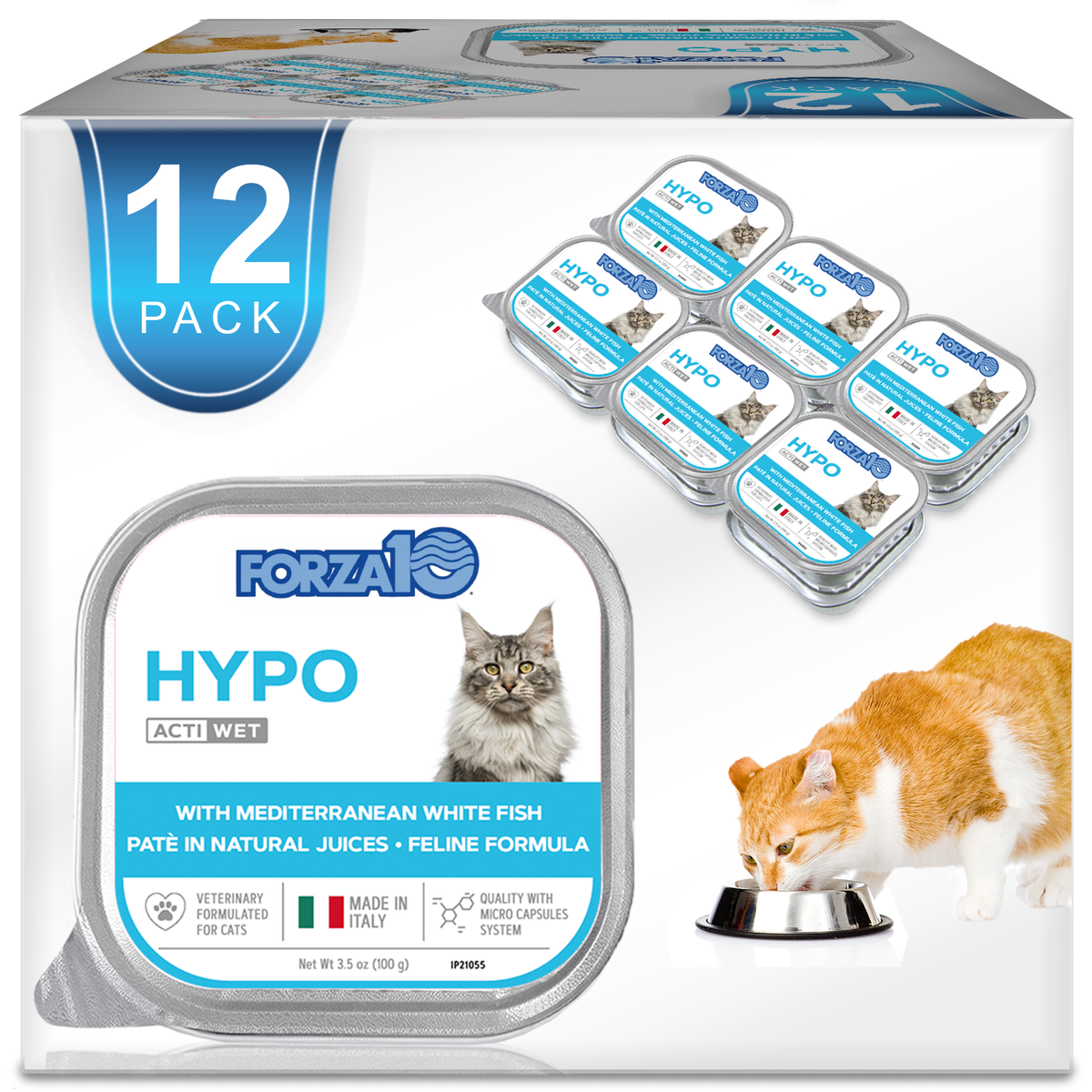 Hypo Wet Cat Food for Allergies, Skin & Coat Support, Fish Flavor