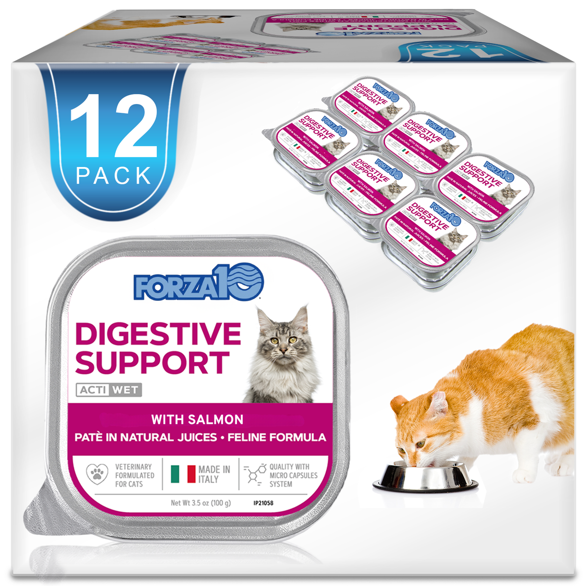 Forza10 Nutraceutic Actiwet Digestive Support Fish Recipe Wet Cat