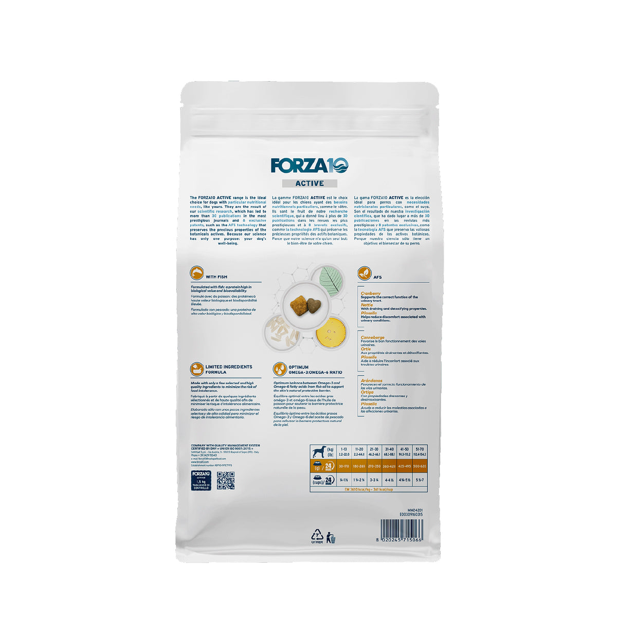 Urinary Dry Dog Food for UTI Support, Fish Flavor – Forza10 America