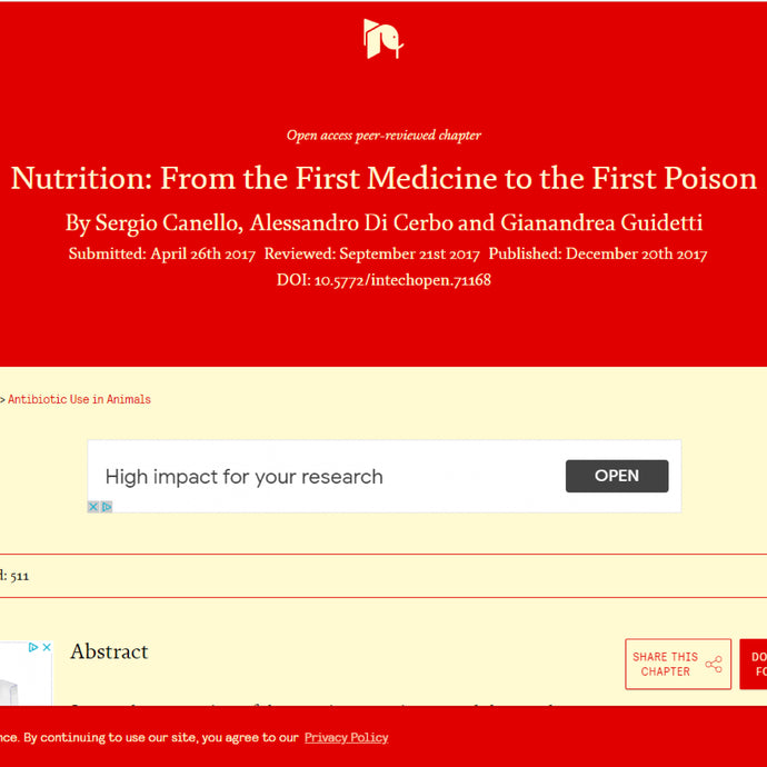 Nutrition: from first medicine to first poison
