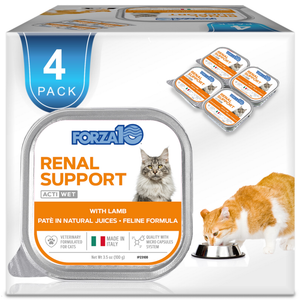Renal Wet Cat Food for Kidney Support, Lamb Flavor – Forza10 America