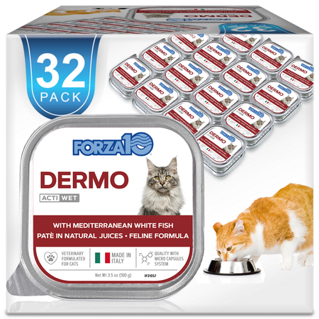 Dermo Wet Cat Food for Itchy Skin & Coat Health, Fish Flavor