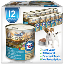 Load image into Gallery viewer, Forza10 Nutraceutic Legend Puppy Icelandic Salmon &amp; Lamb Recipe Grain-Free Canned Dog Food
